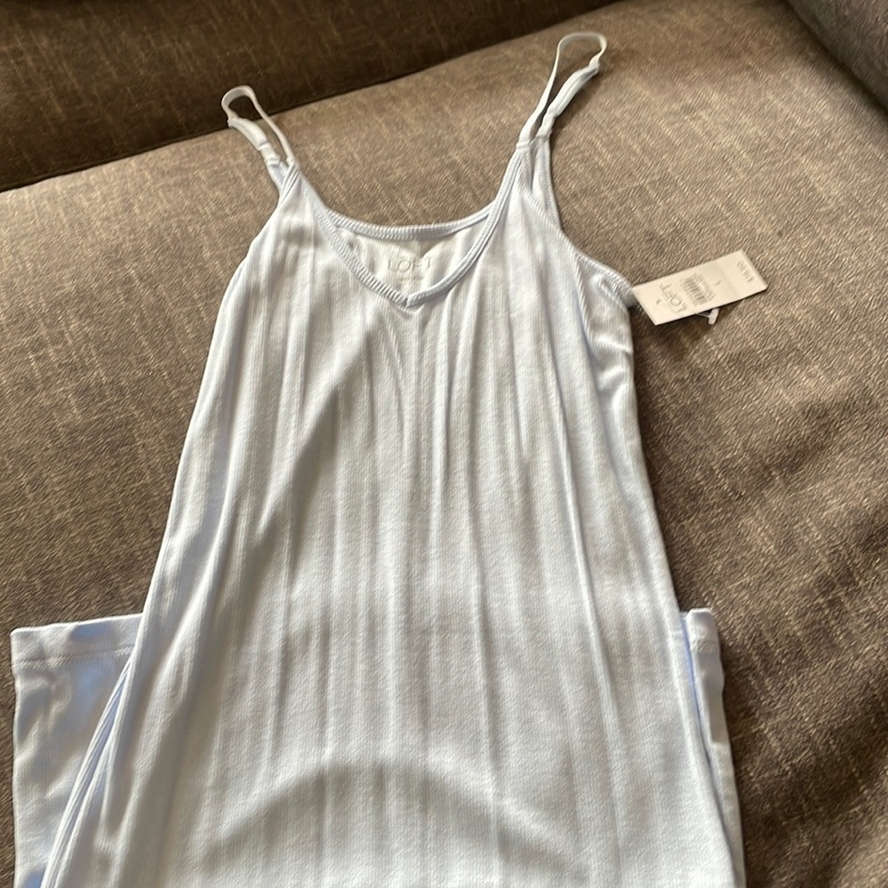 Adjustable Strap Light Blue Tank Top Size Large